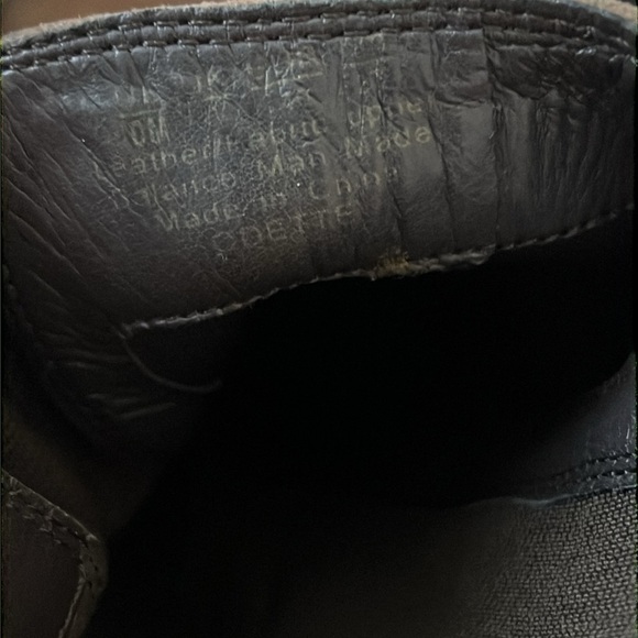 Franco Sarto Odette distressed leather boots slip on booties Sz 10 - Picture 9 of 9